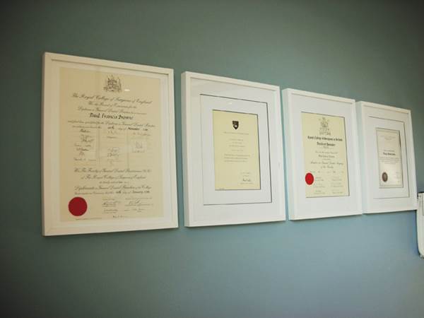 Brownes-Dental-Surgery-Certificates